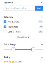 Search filters