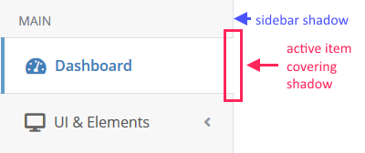 Sidebar Shadow